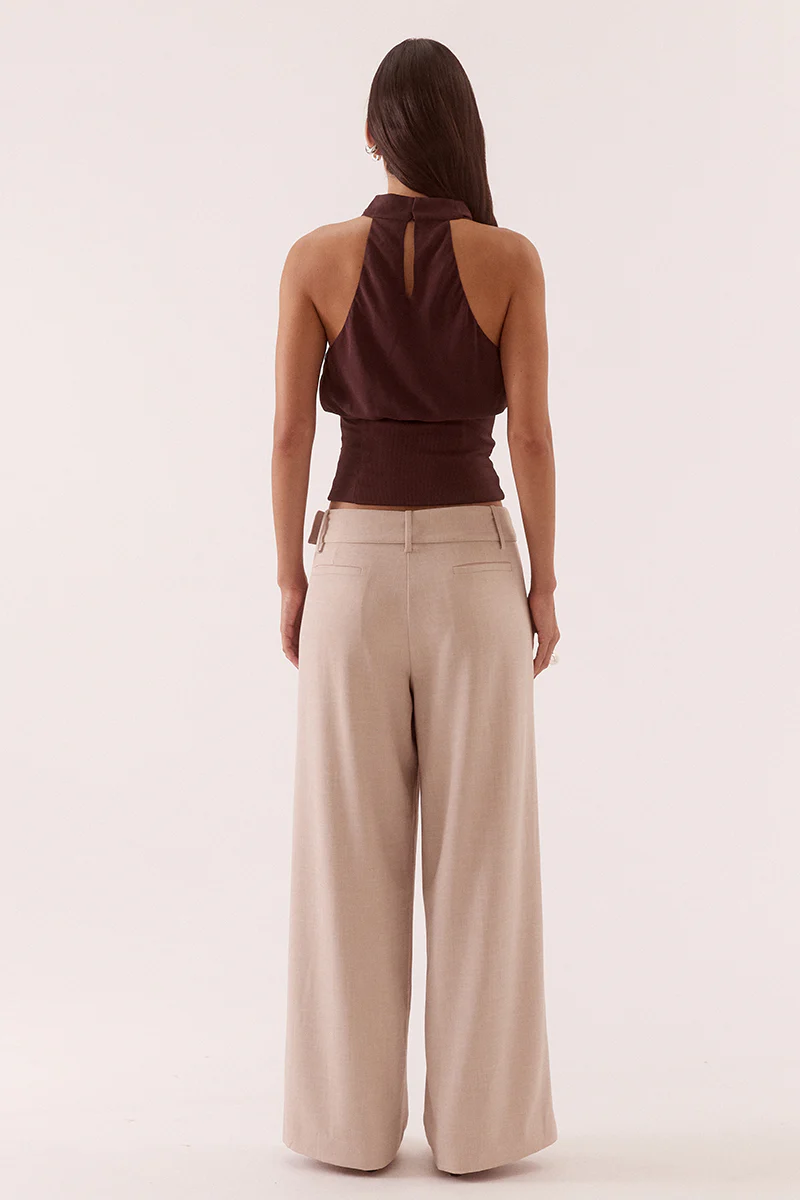 ADA HALTER TOP - CHOCOLATE - Image 4