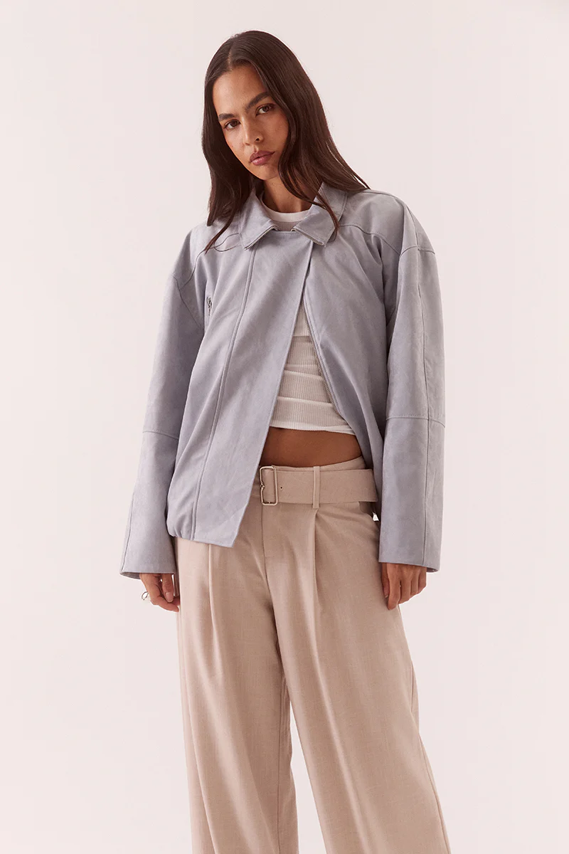 ALULA BOMBER JACKET - WHISPER BLUE - Image 2