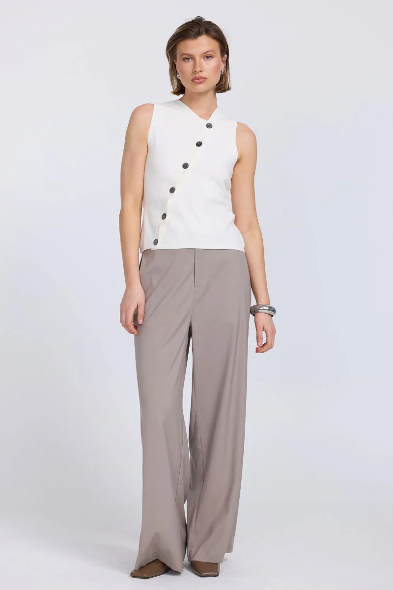 ASTRID KNIT TOP - ALMOND