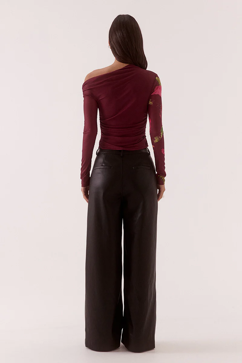 AZALEA LONGSLEEVE TOP - VINO - Image 4