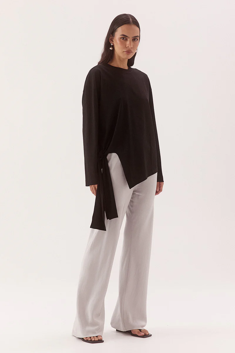 BLAKE LONGSLEEVE TEE - BLACK - Image 3