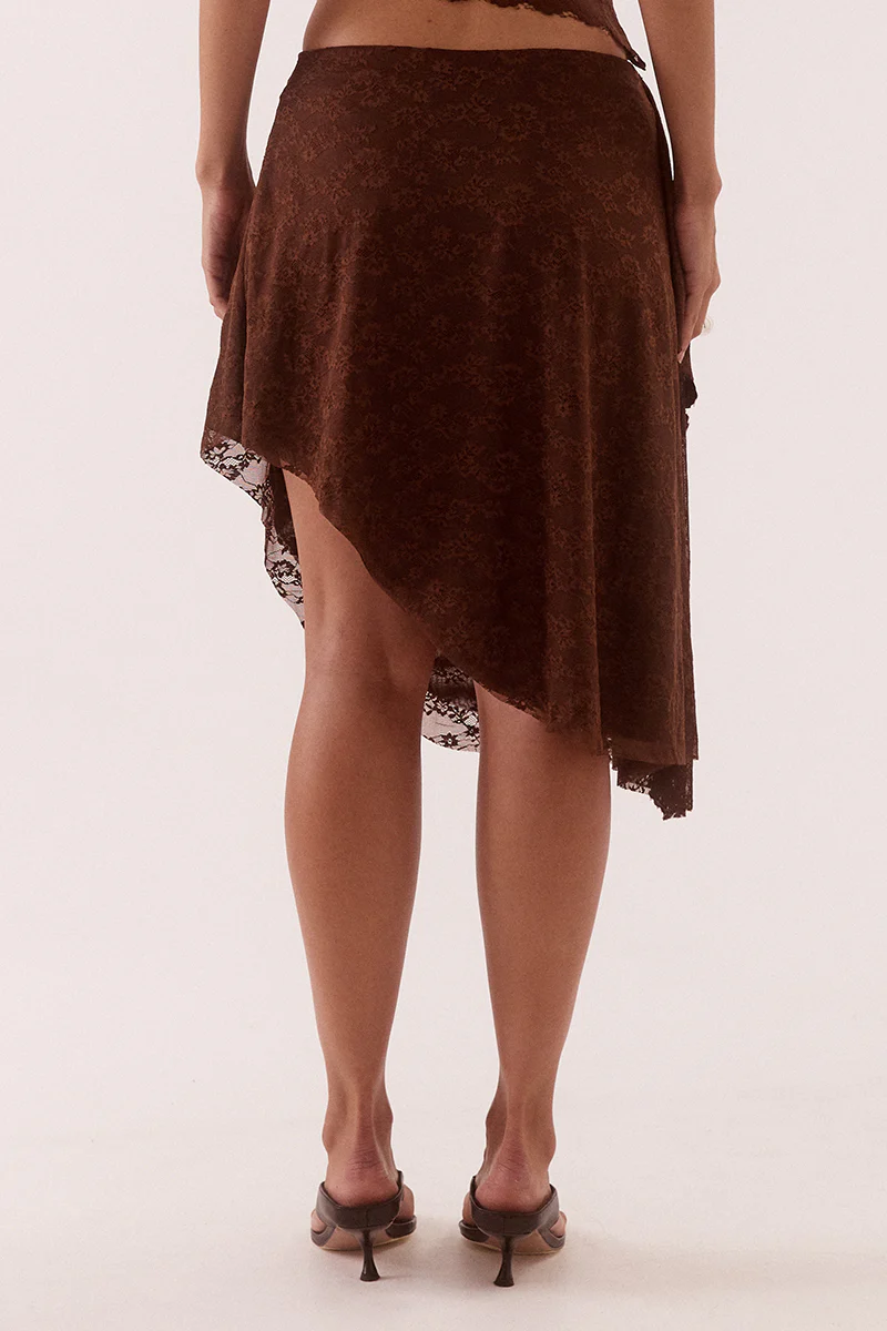 HARPER SKIRT - CHOCOLATE - Image 4