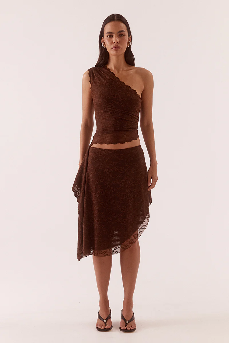 HARPER TOP - CHOCOLATE