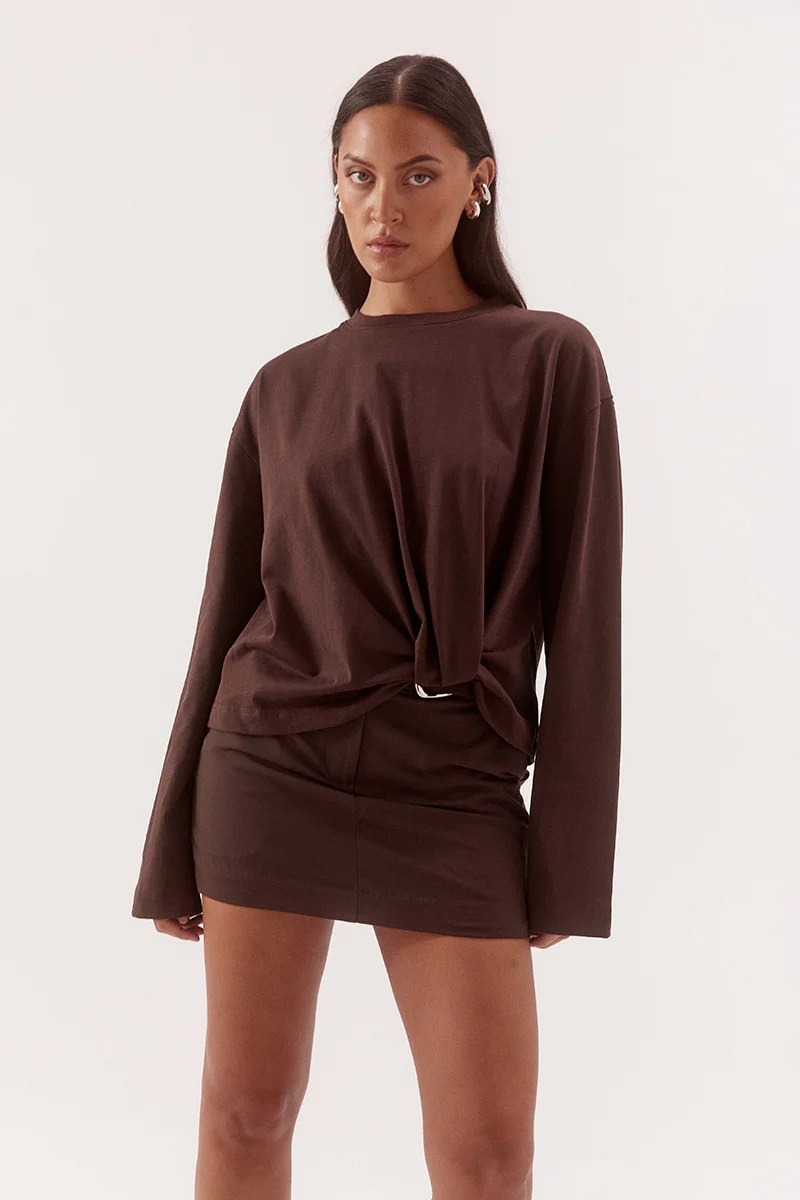 IZEL LONGSLEEVE - ESPRESSO - Image 2