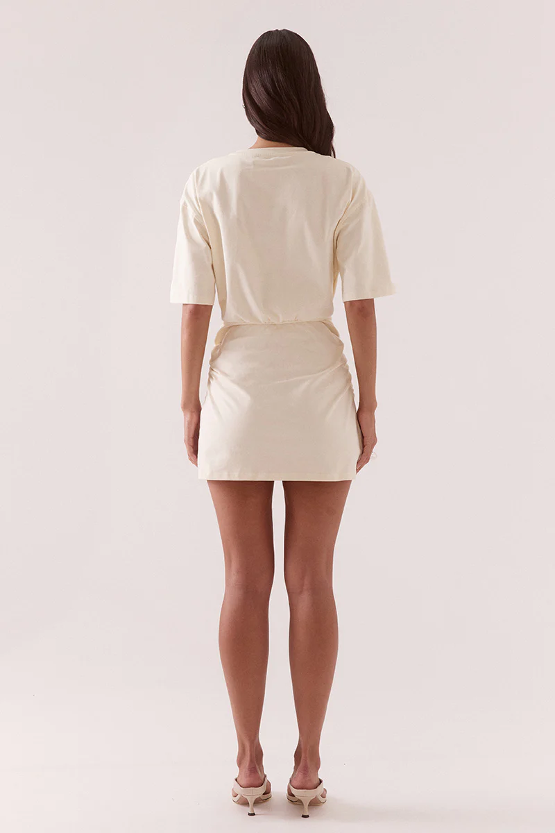 IZEL TEE DRESS - PANNACOTTA - Image 4