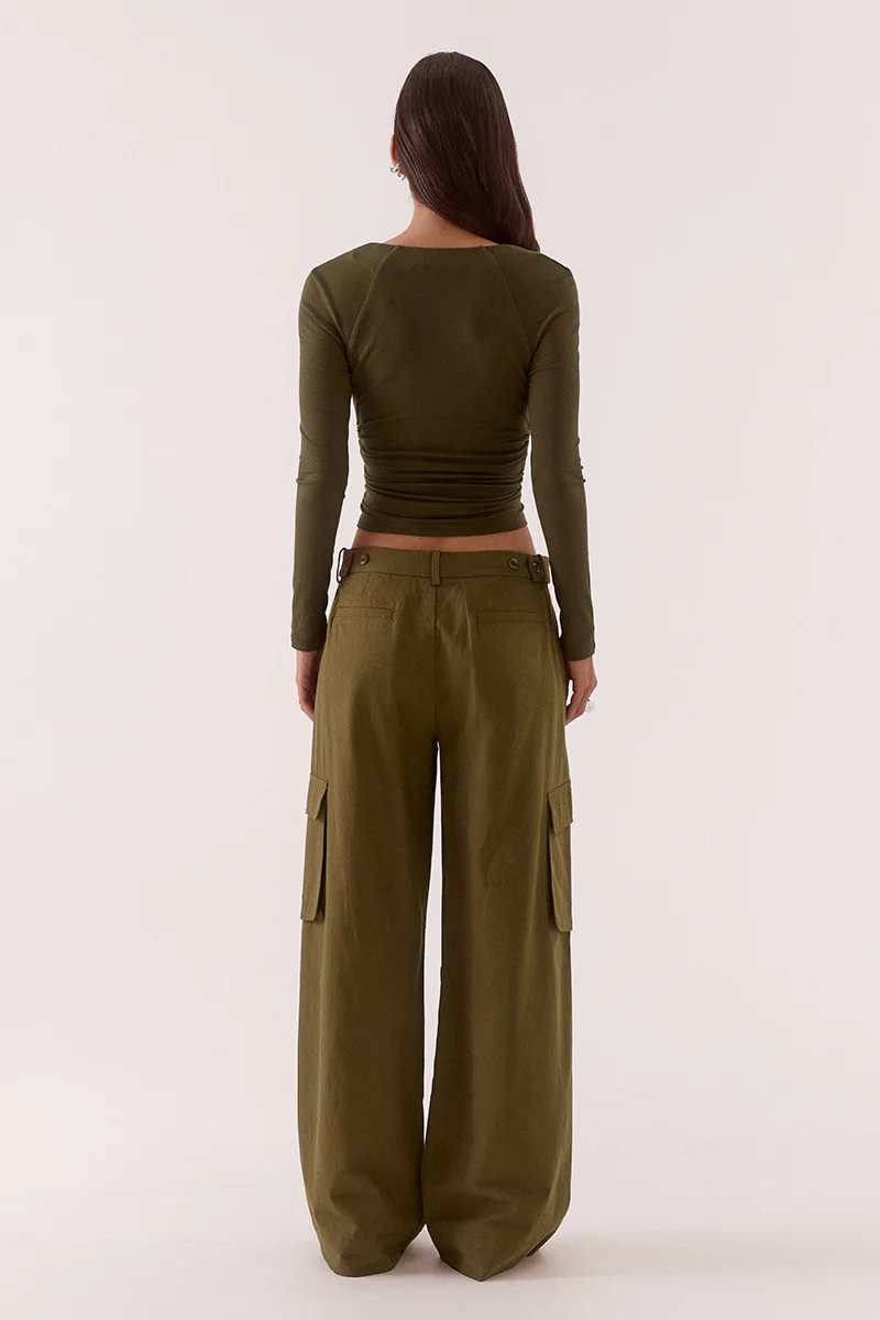 LOLA TOP - KHAKI - Image 4