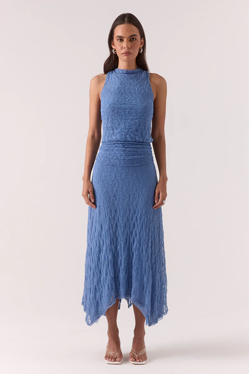LOWRI DRESS - SLATE BLUE