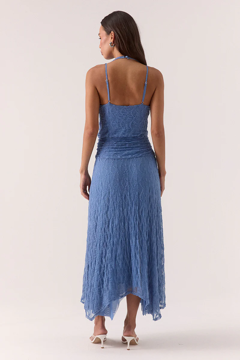 LOWRI DRESS - SLATE BLUE - Image 4
