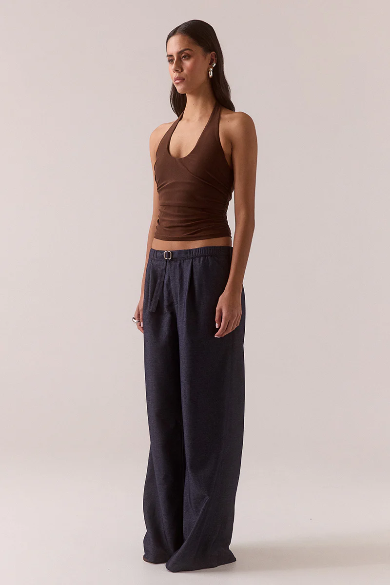 MYRIAD BOLERO HALTER TOP - BROWNIE - Image 3