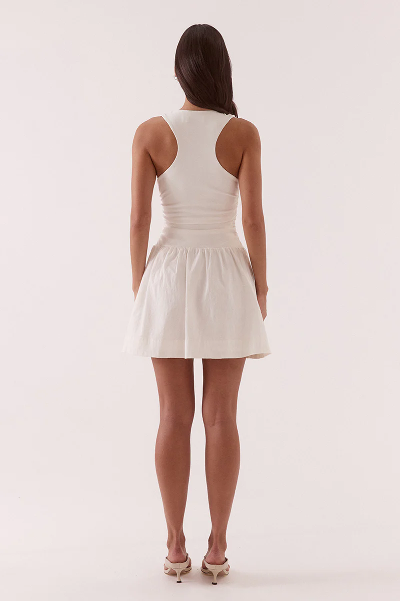 REVE MINI DRESS - CHALK - Image 5