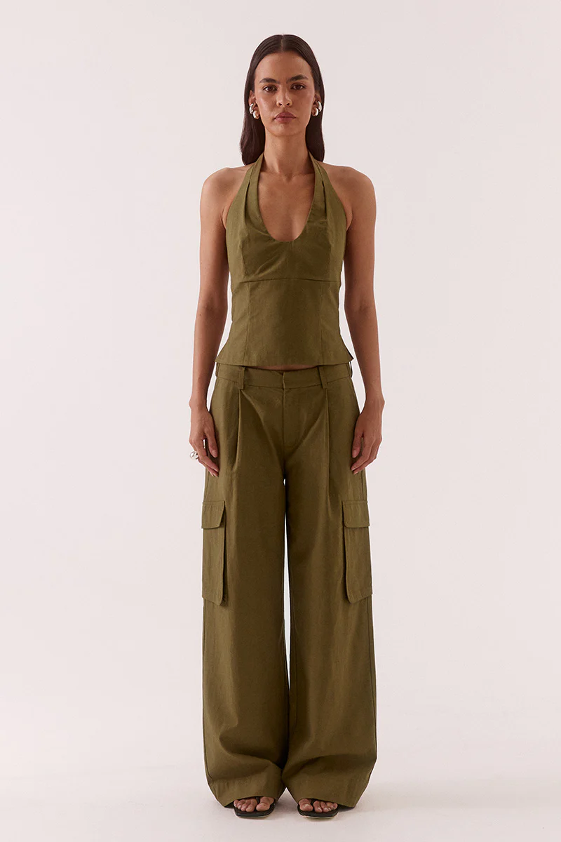 SABINE CARGO PANTS - KHAKI