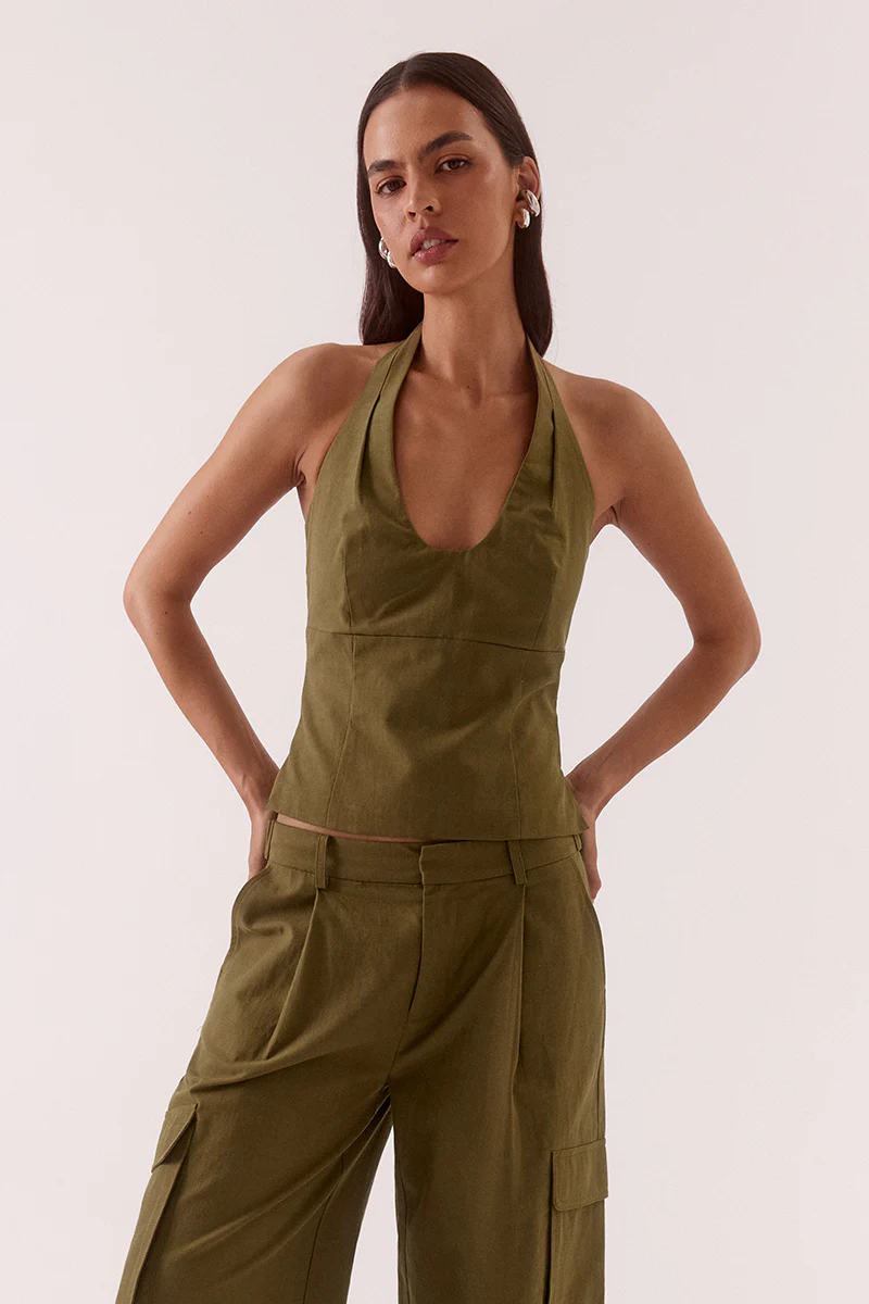 SABINE TOP - KHAKI - Image 3