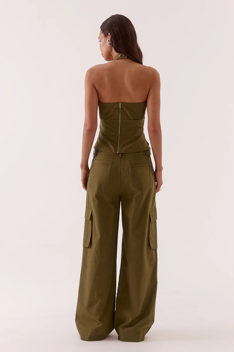 SABINE TOP - KHAKI - Image 5