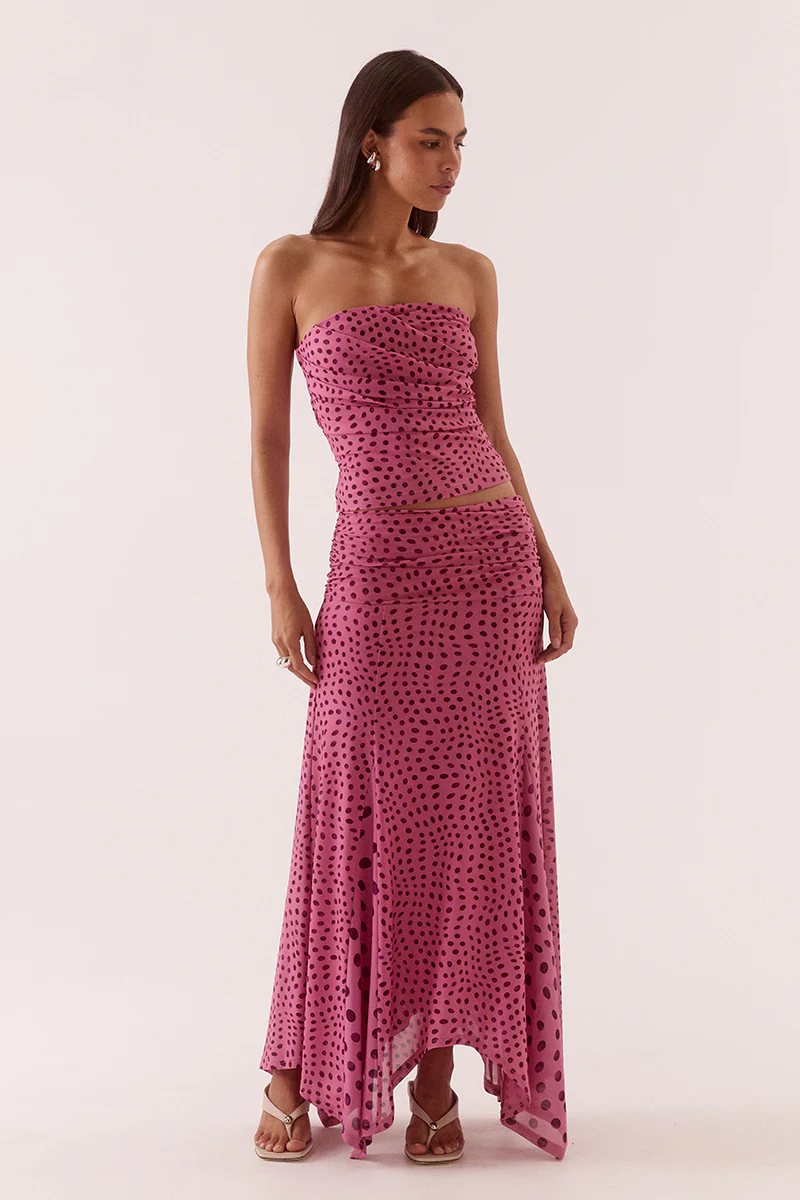 ZURI STRAPLESS TOP - MAUVE - Image 3