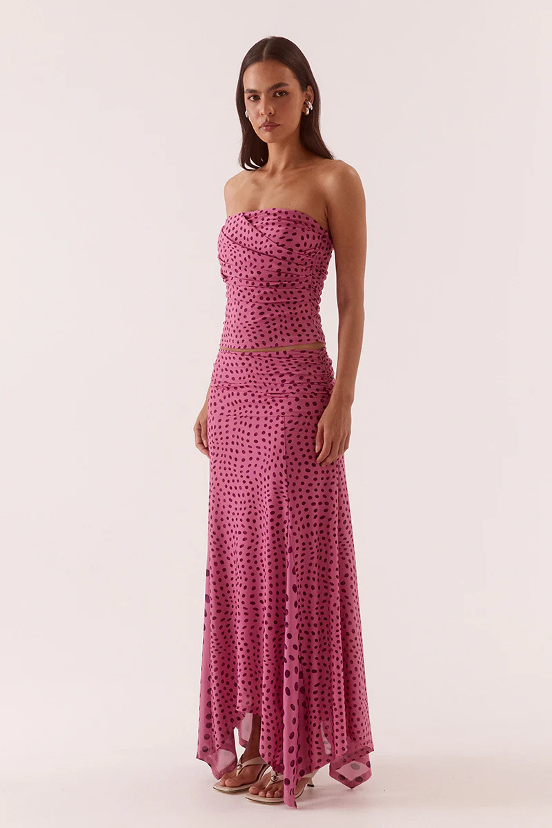ZURI STRAPLESS TOP - MAUVE - Image 4